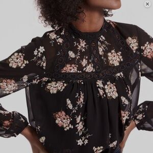 Lucky Brand Sheer Blouse